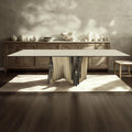 A60 DT SILVER DINING TABLE ONLY