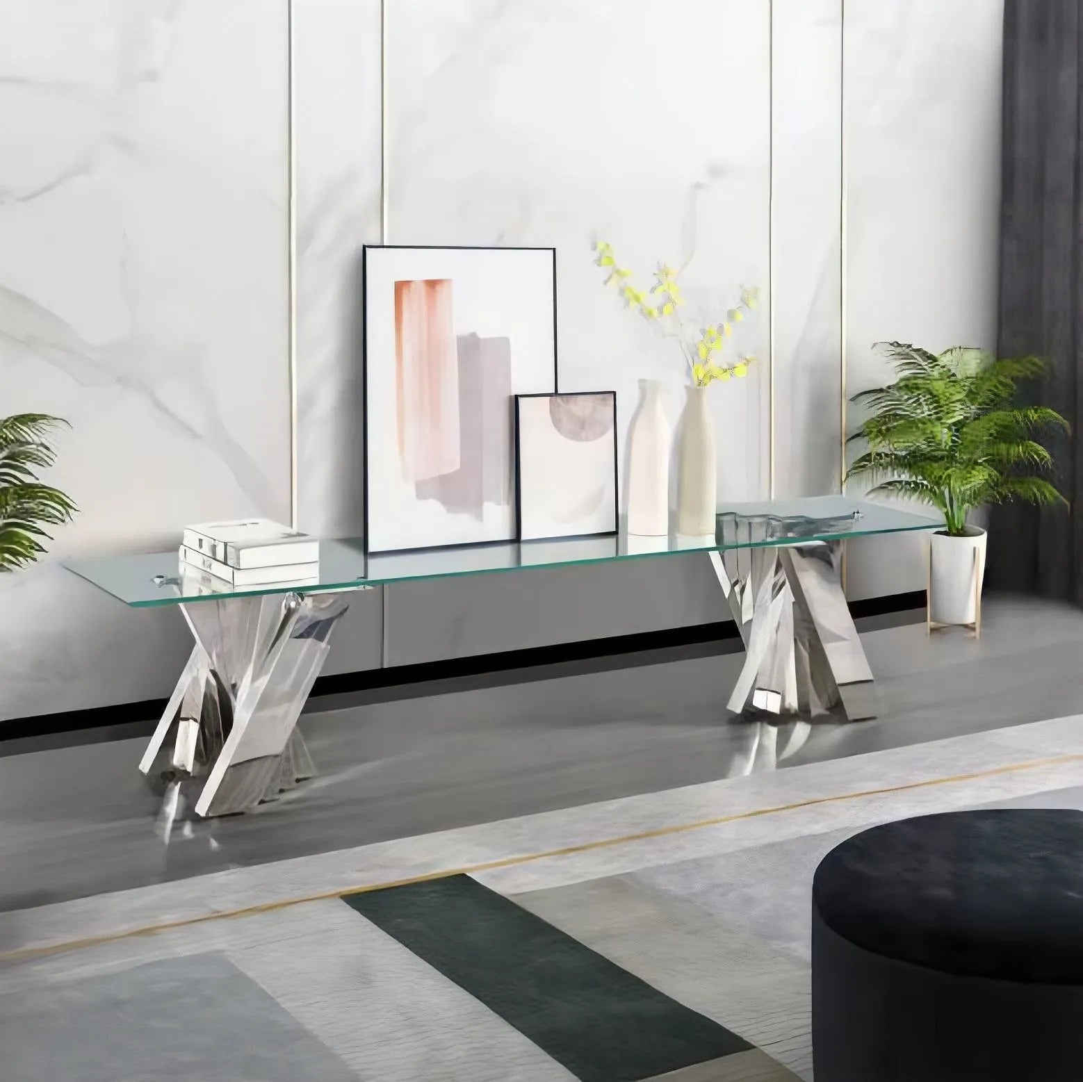 A60 SILVER TV PLASMA STAND