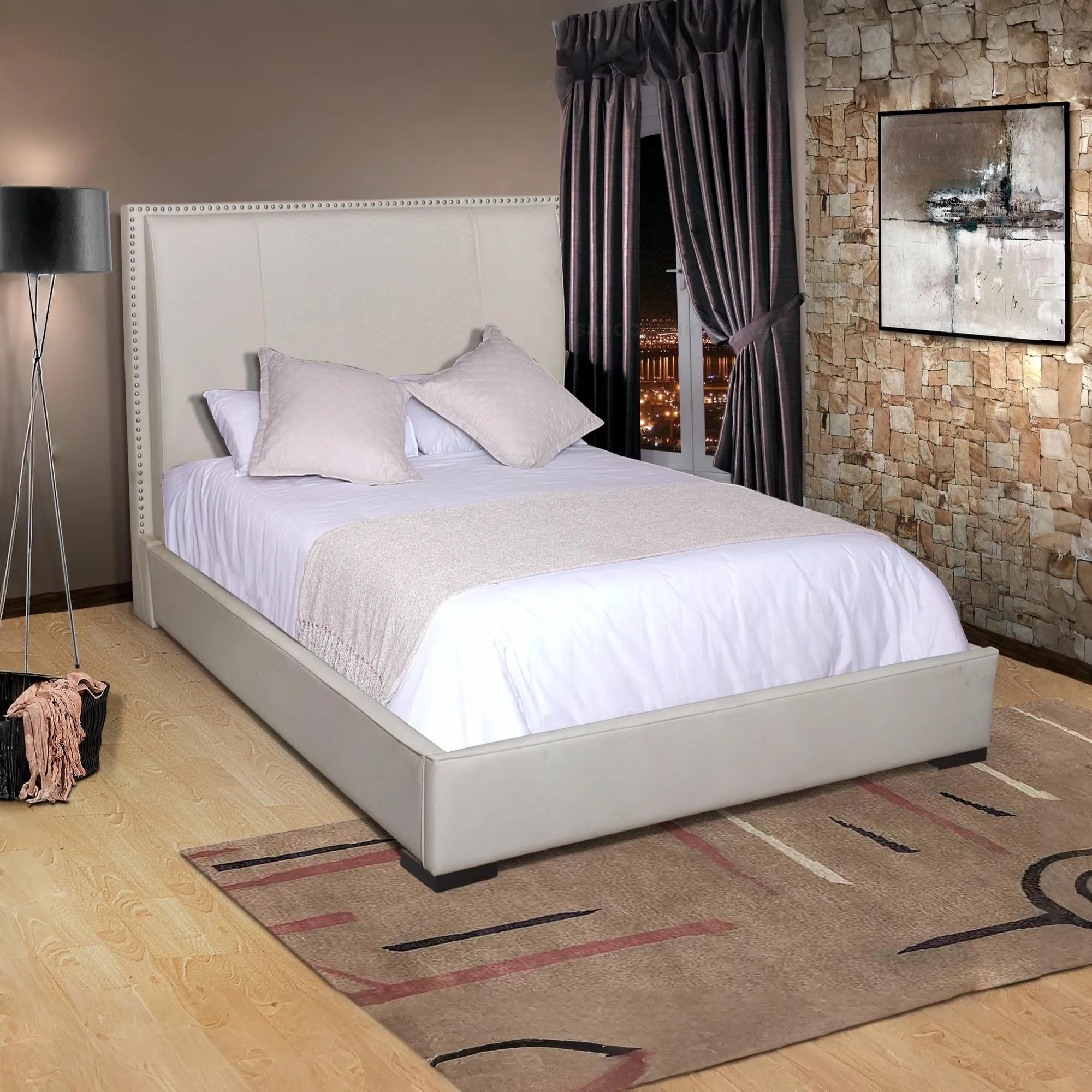 BENTALYA CREAM SLIEGH BED