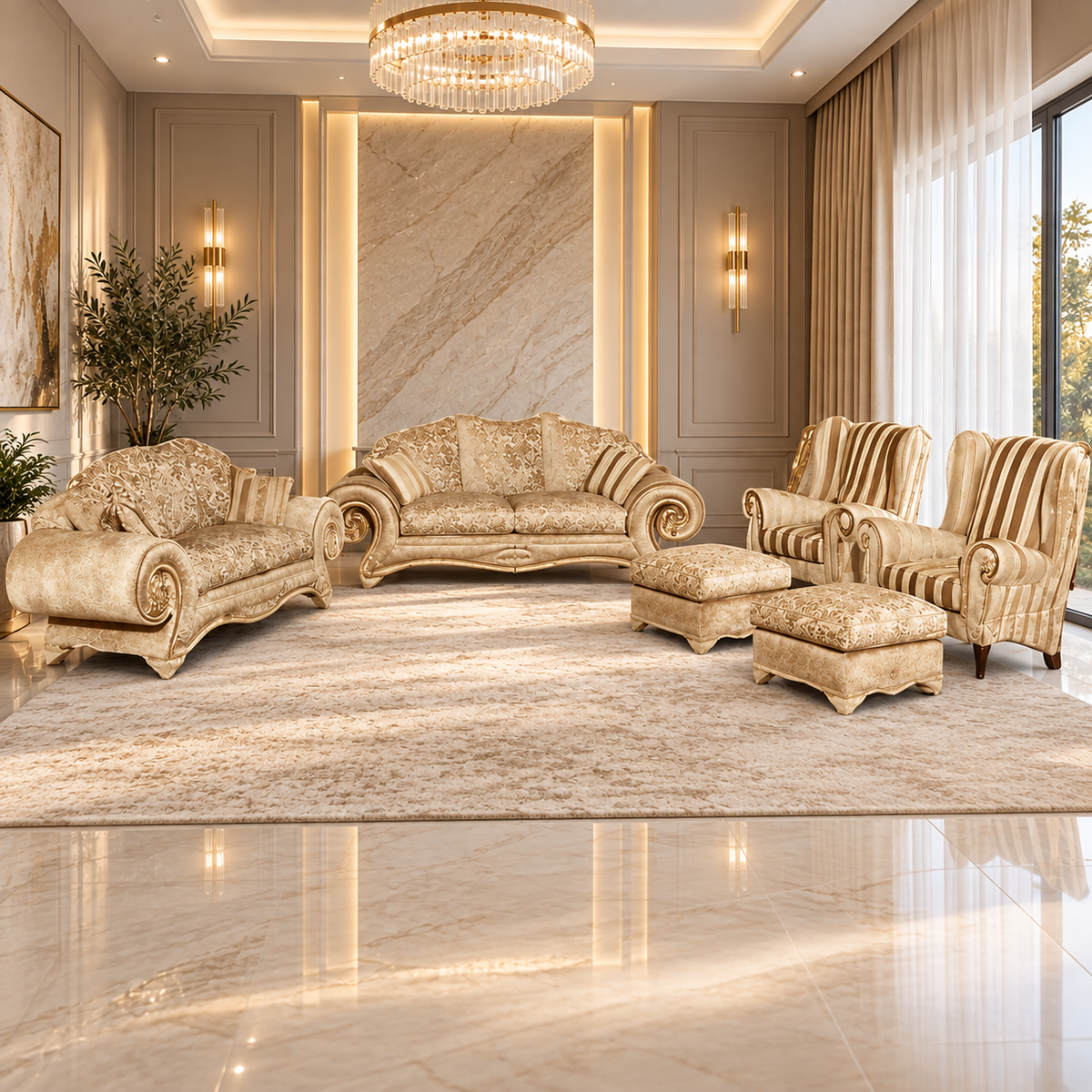 ATLANTA 6 PIECE LOUNGE SUITE
