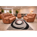 ZEUS 3PCE LOUNGE SUITE ORANGE