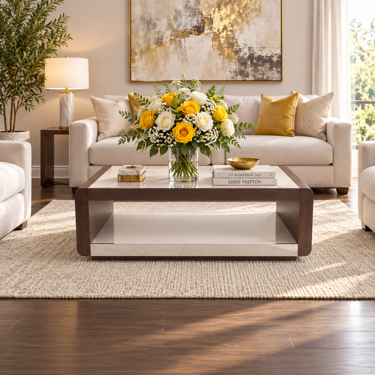 CT256 - WHITE - COFFEE TABLE