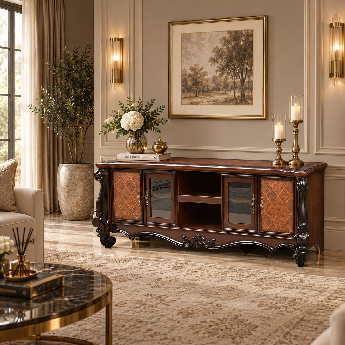VERSAILLES PLASMA STAND - DARK