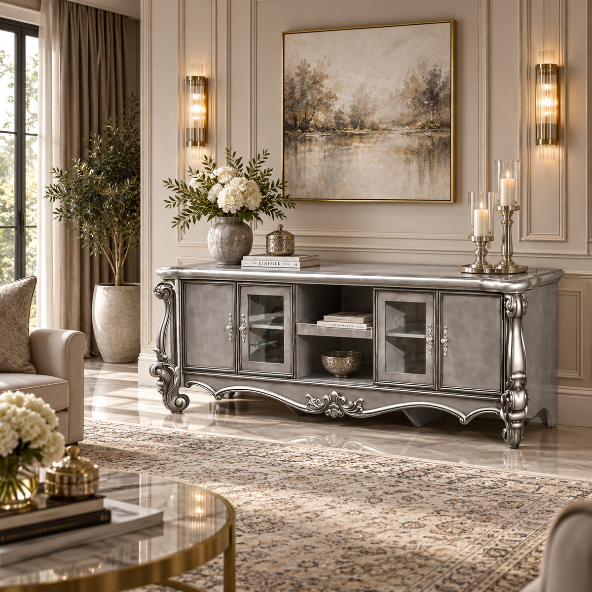 VERSAILLES PLASMA STAND - LIGHT