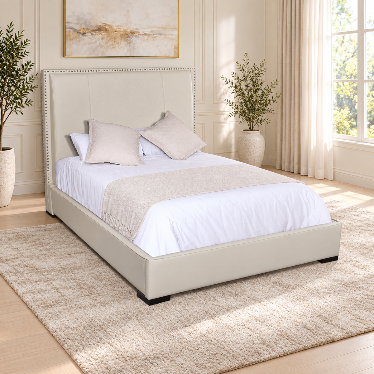 BENTALYA CREAM SLIEGH BED