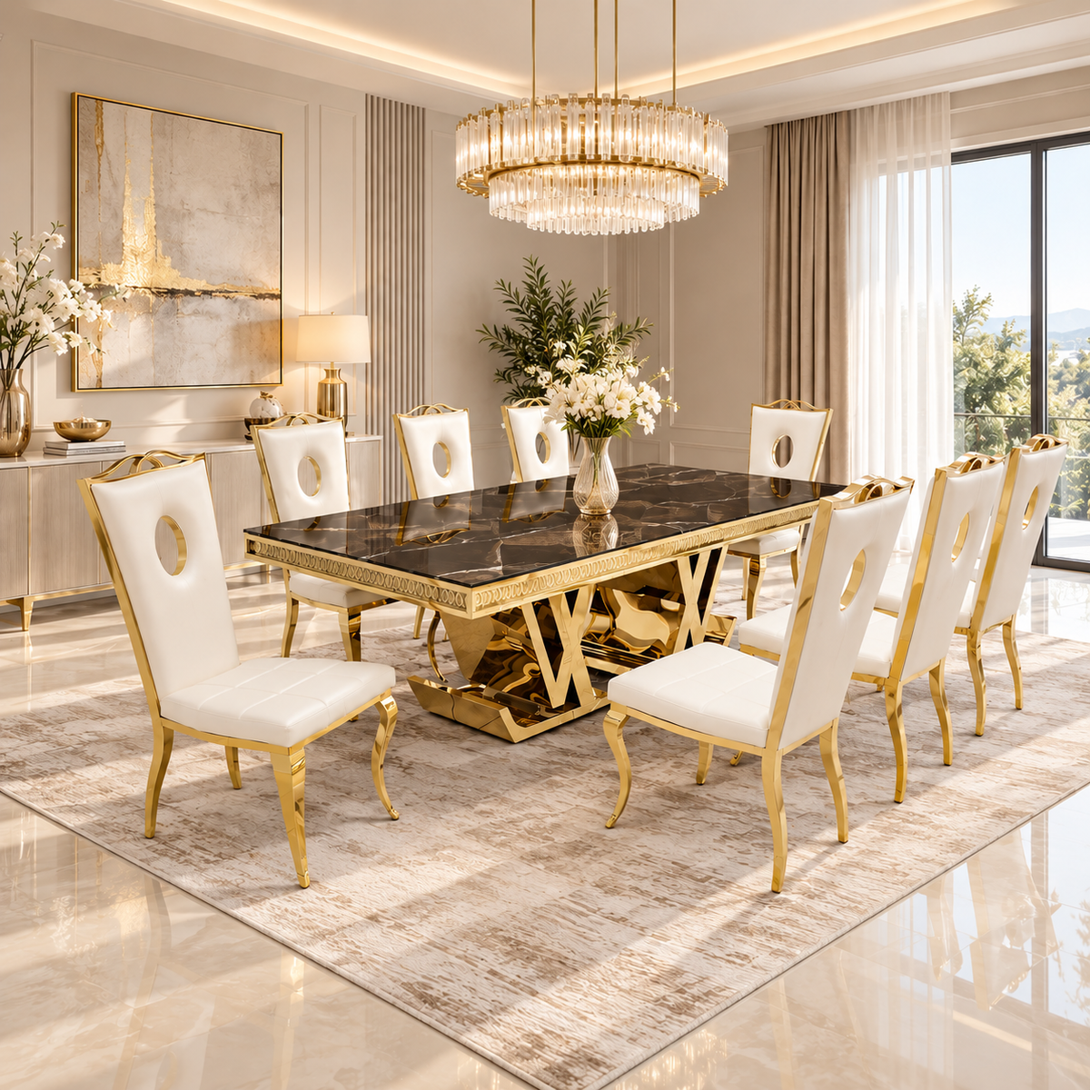 LV DS DINING TABLE  ONLY