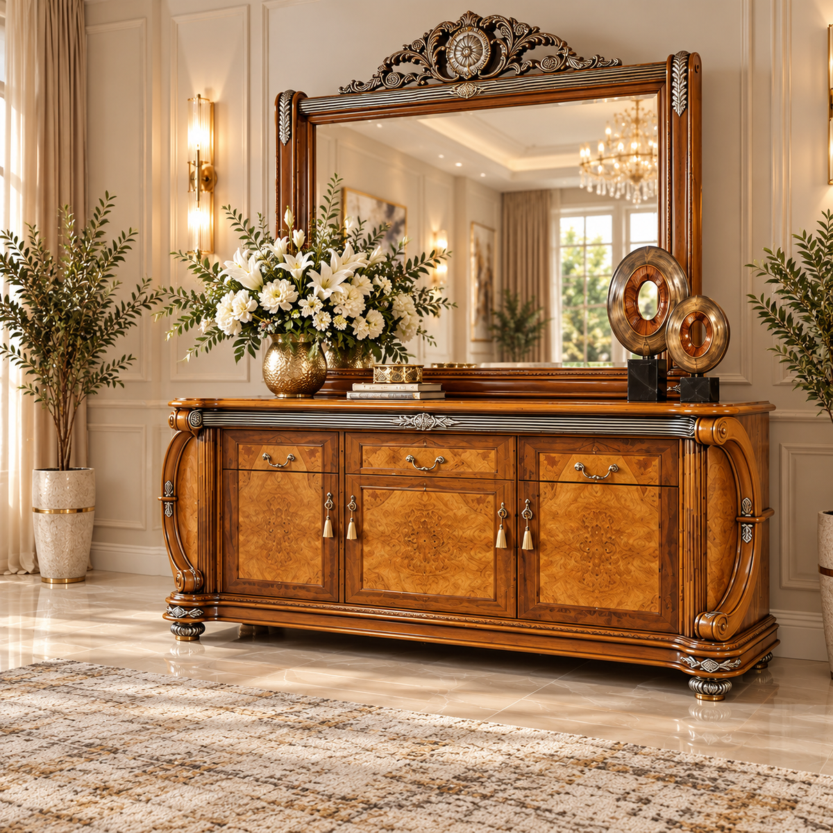 CONSTANTINE BUFFET AND MIRROR