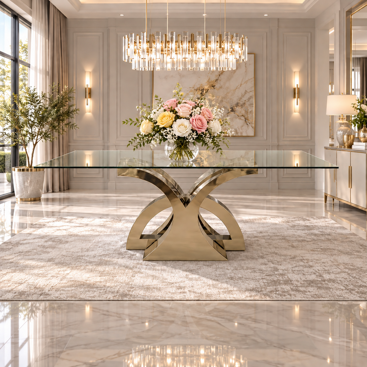 VALENTINO DININGROOM TABLE ONLY