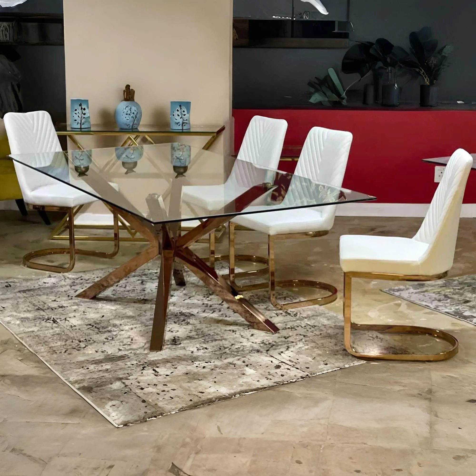 DT061RG DINING TABLE ROSE GOLD