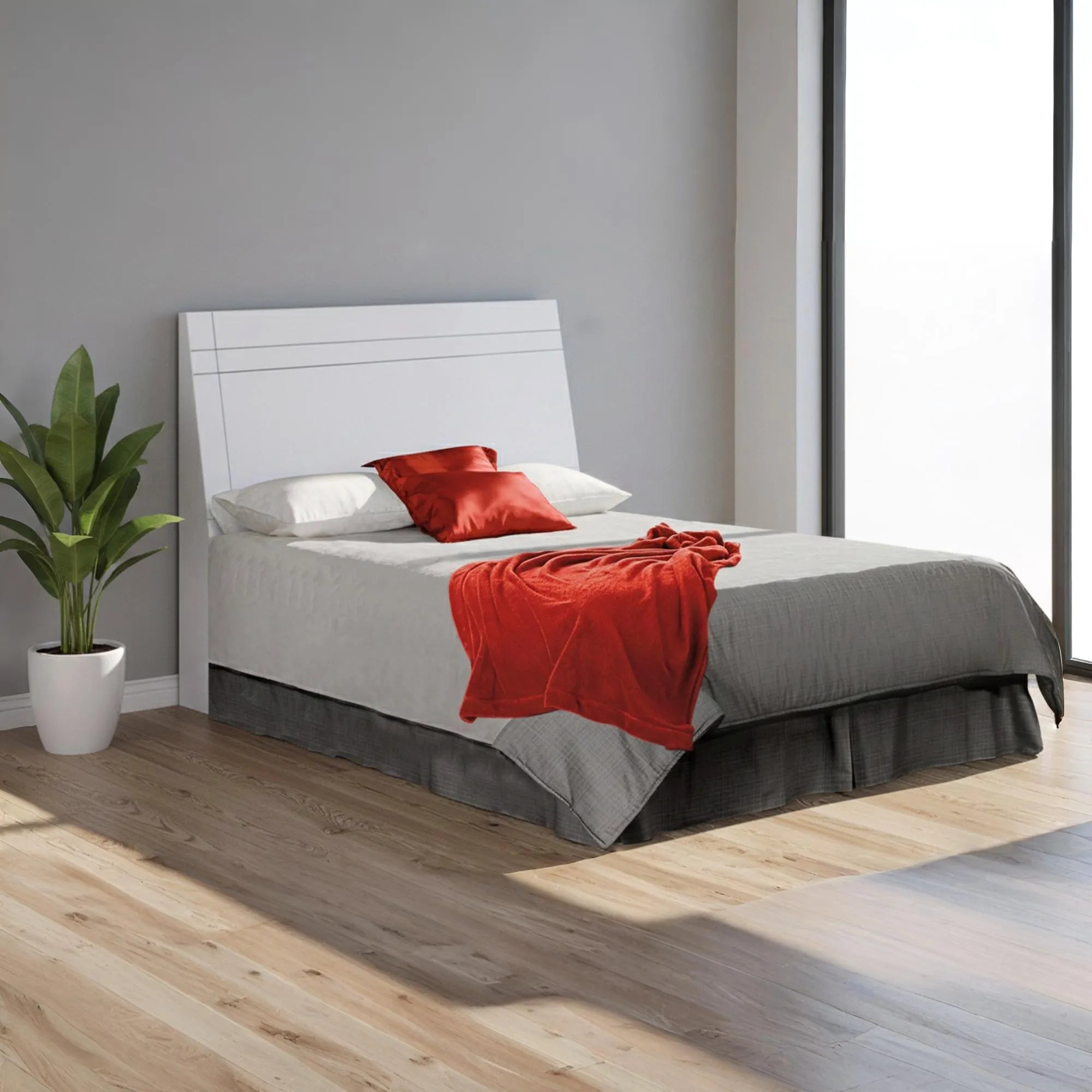 DELTA QUEEN HEADBOARD - WHITE