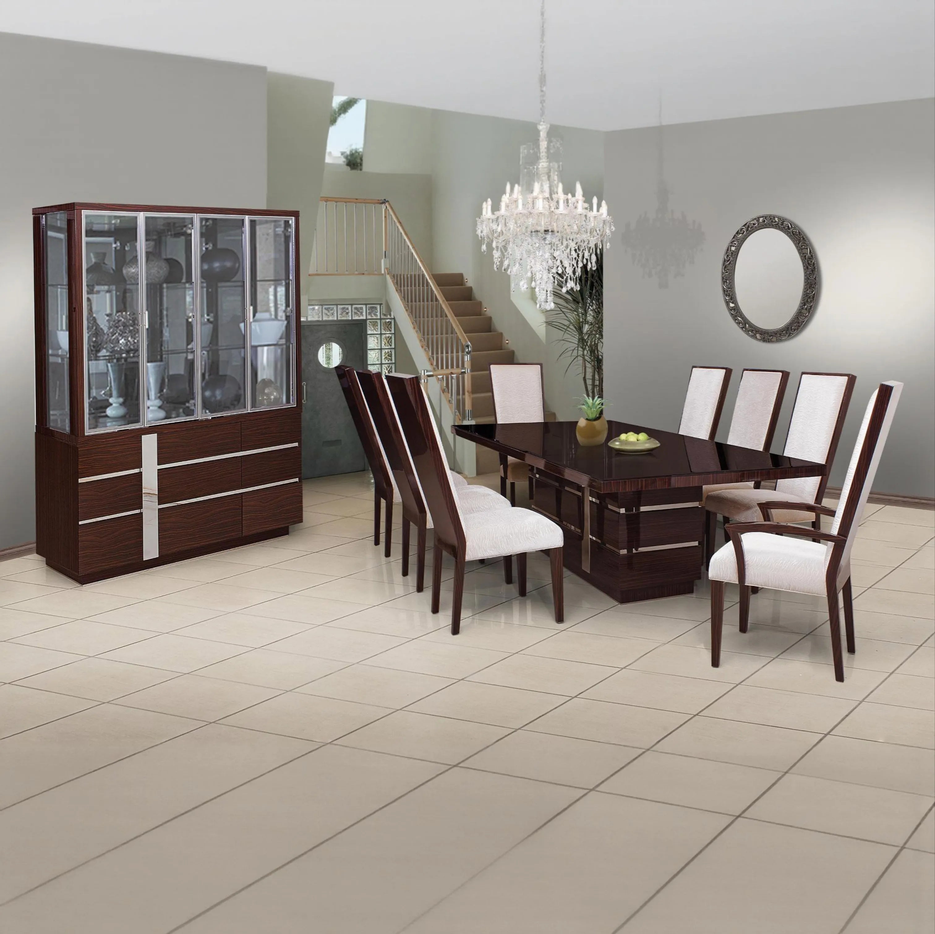 MERIDIAN/EBONY DINING TABLE ONLY