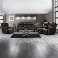 GENEVA 5 ACTION 3PCE LOUNGE SUITE CHOC