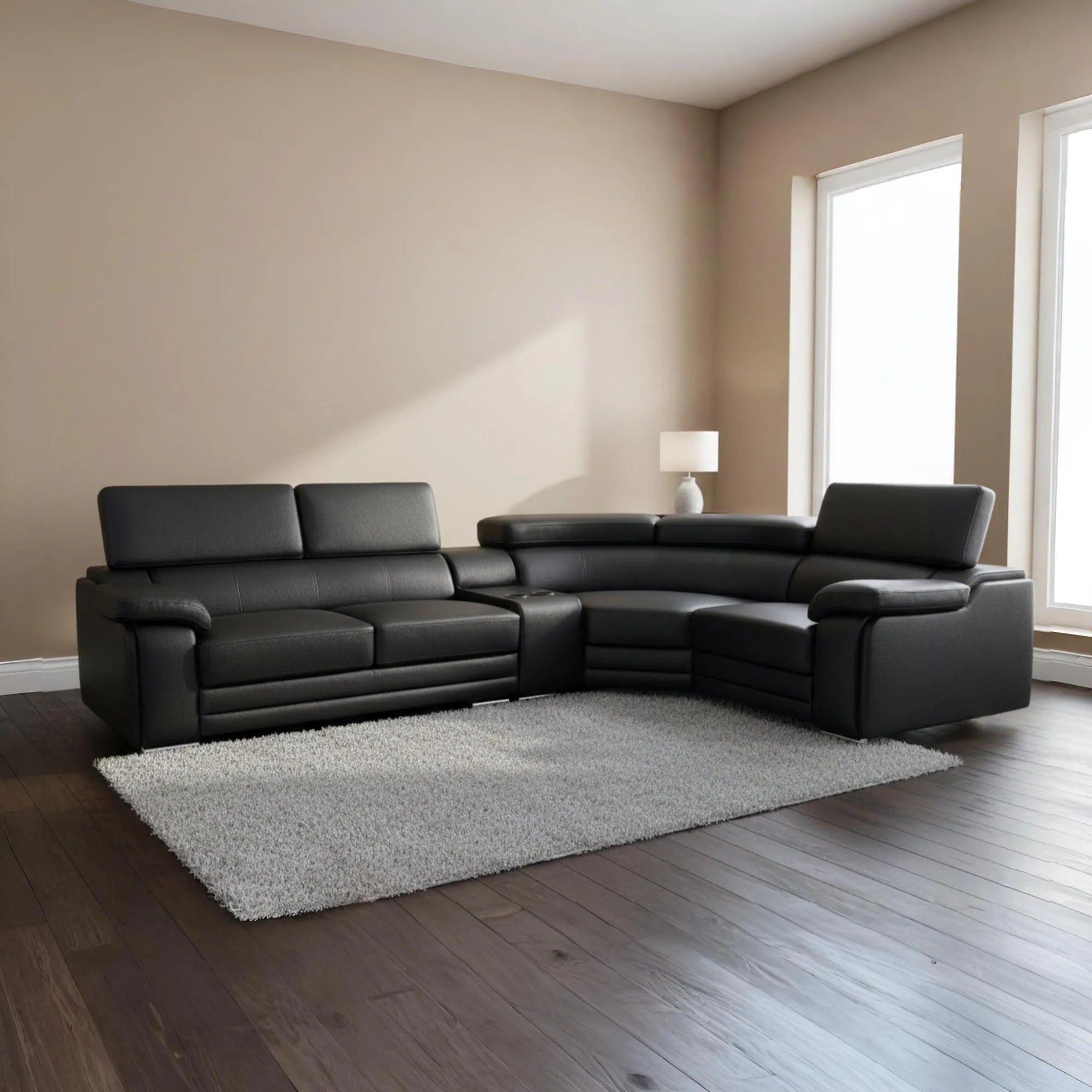 GRACE CORNER LOUNGE SUITE BLACK