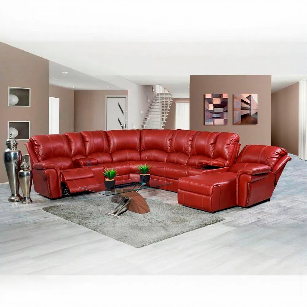 JERSEY 7PC LOUNGE SUITE - RED
