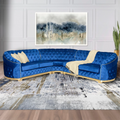 LV CHESTERFIELD CORNER LOUNGE SUITE - BLUE