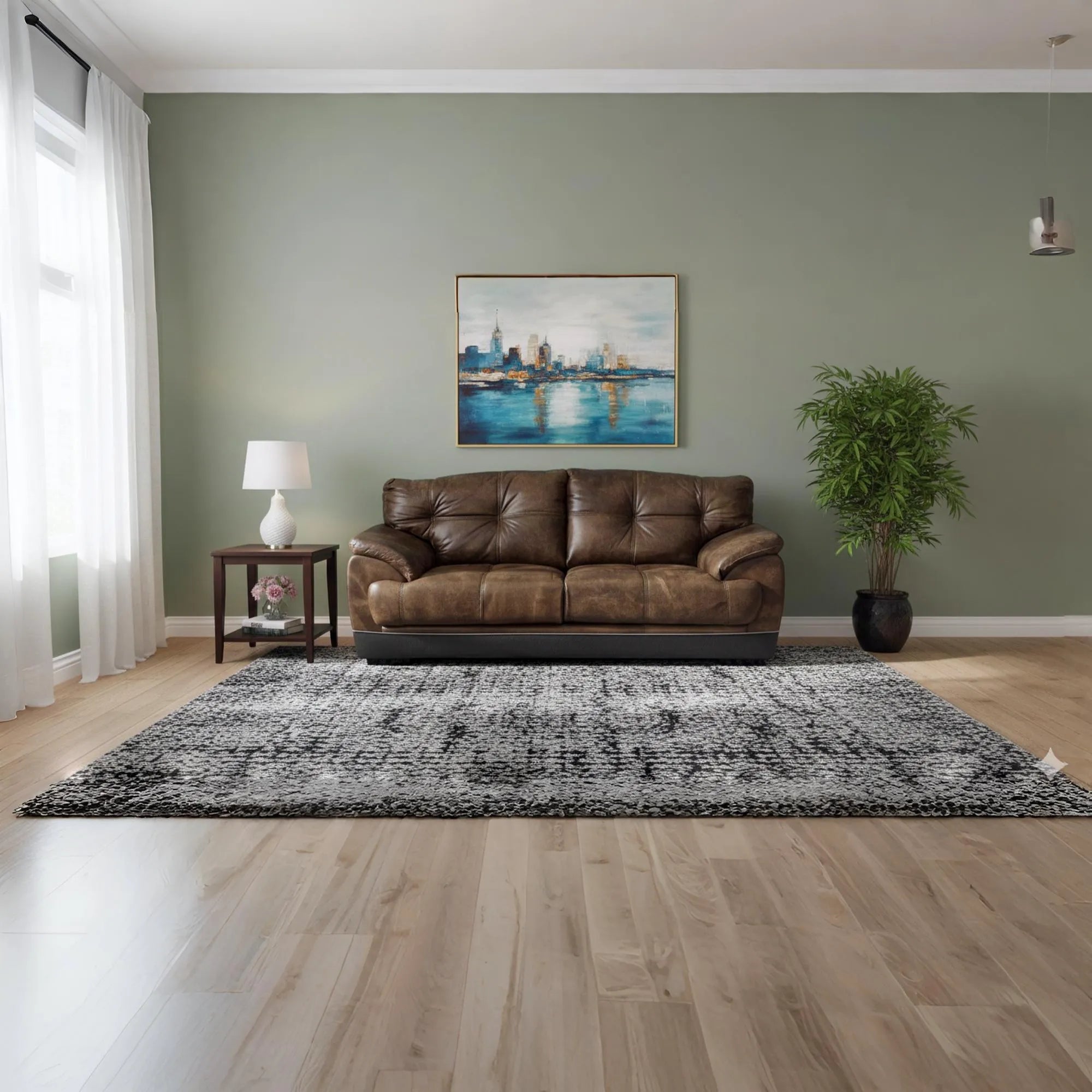 NEBRASKA 3 DIV FULL LEATHER BROWN