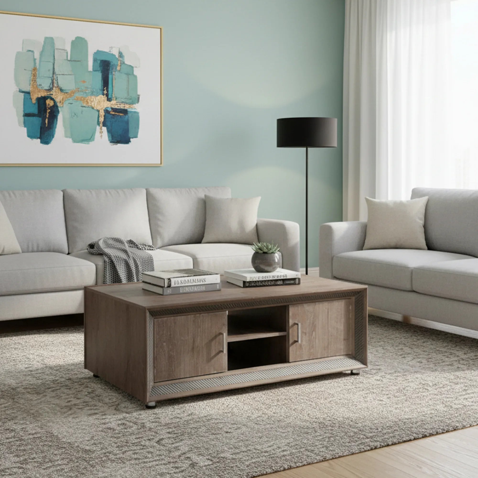 NEW SAVANNAH COFFEE TABLE (BROWN)