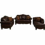 Northshore Full Genuine Leather Lounge Suite