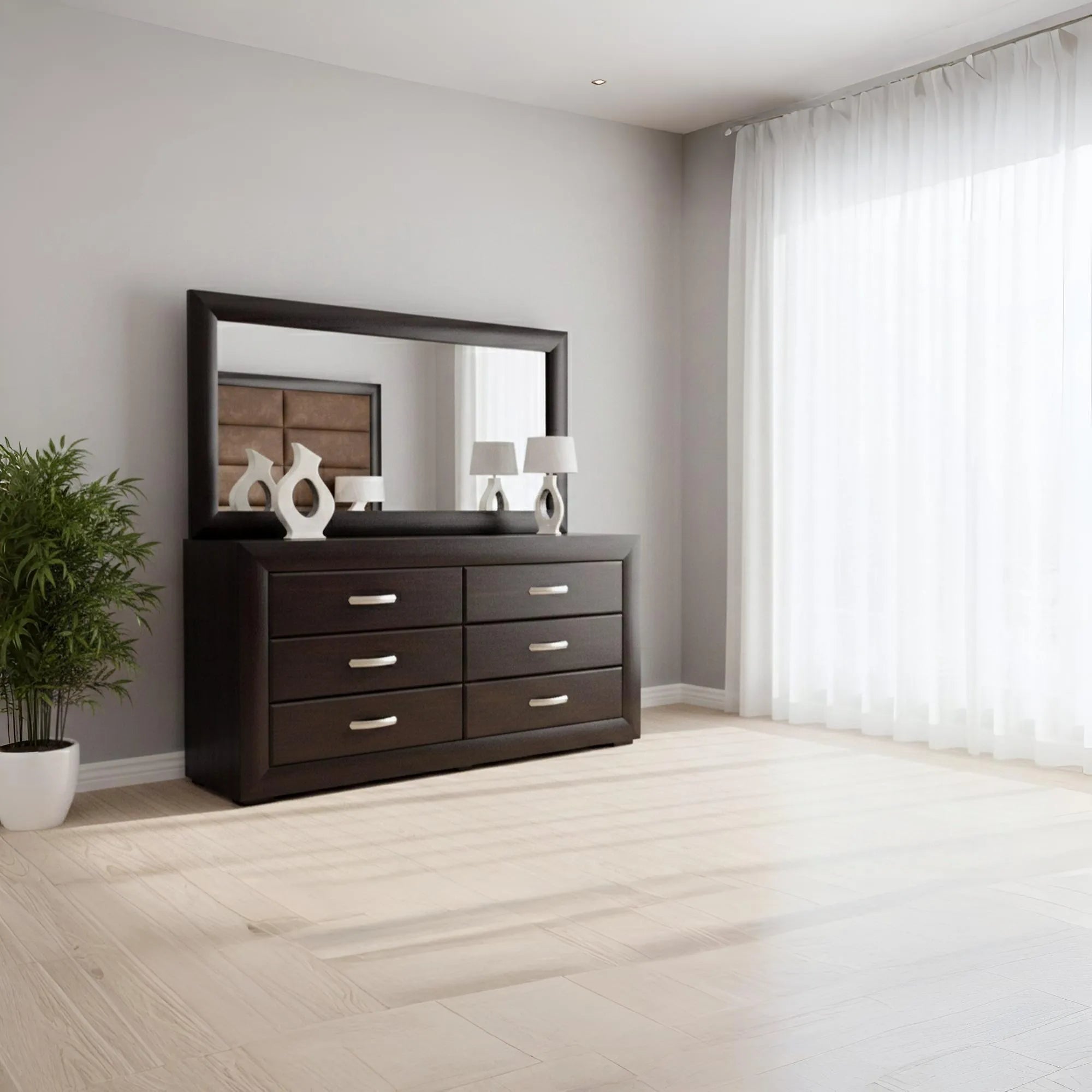 SILK DRESSING TABLE &  MIRROR