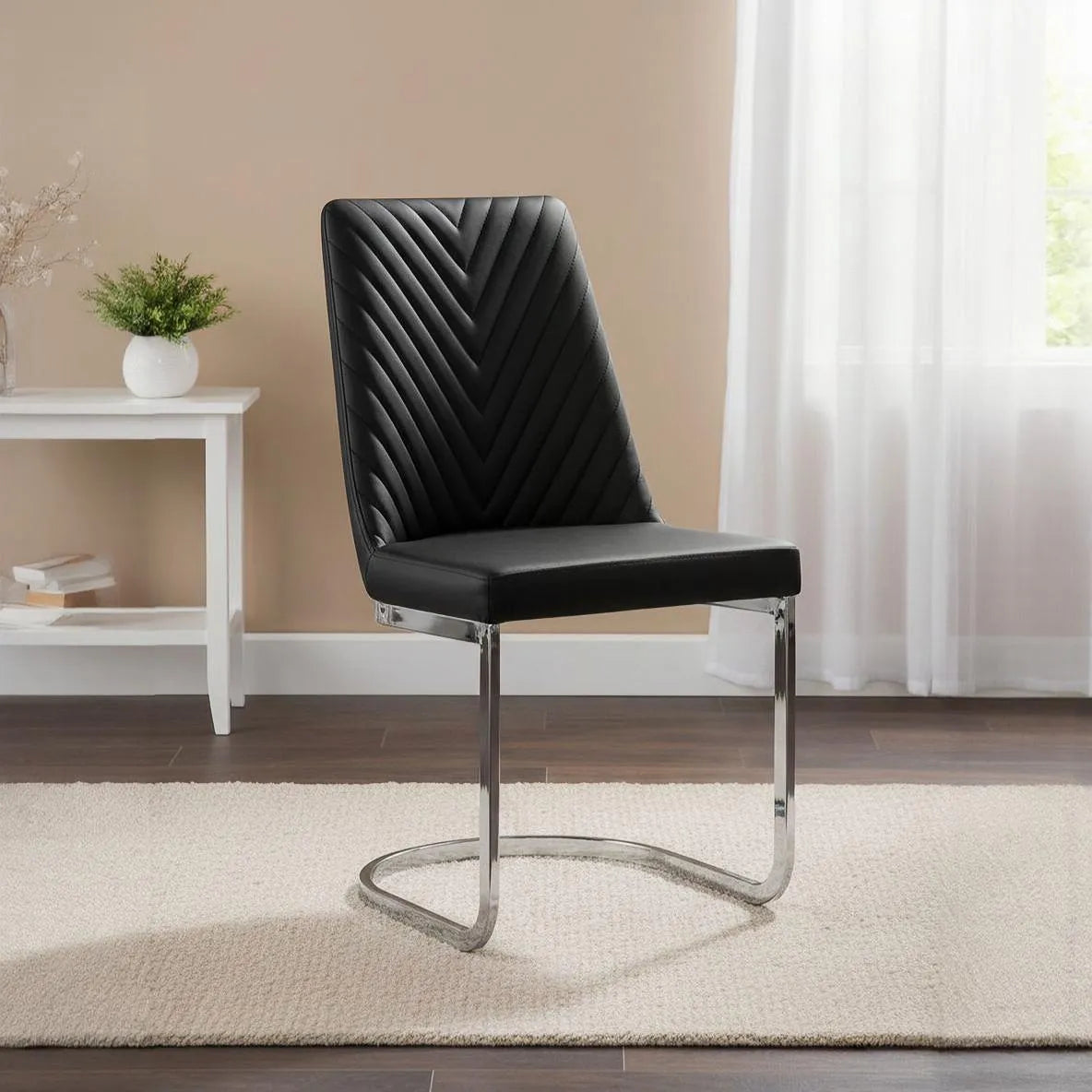 VALENTINO SS DINING CHAIR BLACK