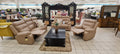 ANGELINA 3PC 3ACTION LOUNGE SUITE - MUSHROOM