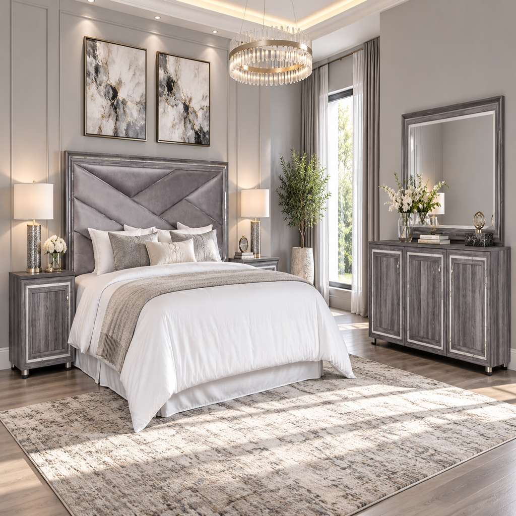 DOBSON GREY BEDROOM SUITE