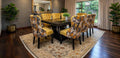 TRADE DINING SUITE 9PCE SET DARK
