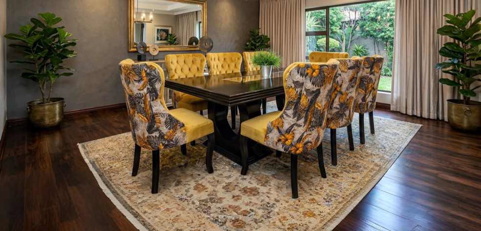 TRADE DINING SUITE 9PCE SET DARK